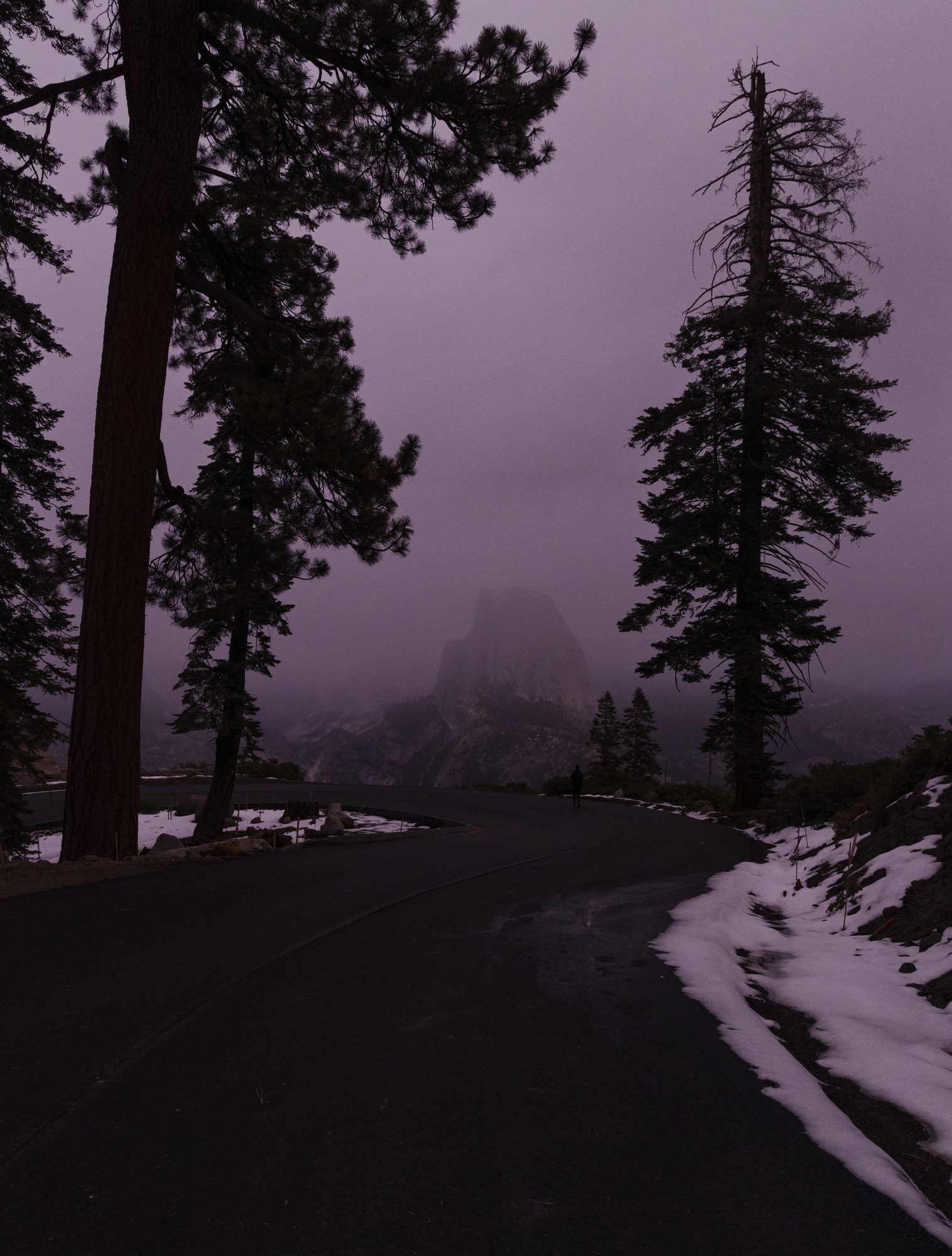 Half Dome in the mist, Yosemite National Park